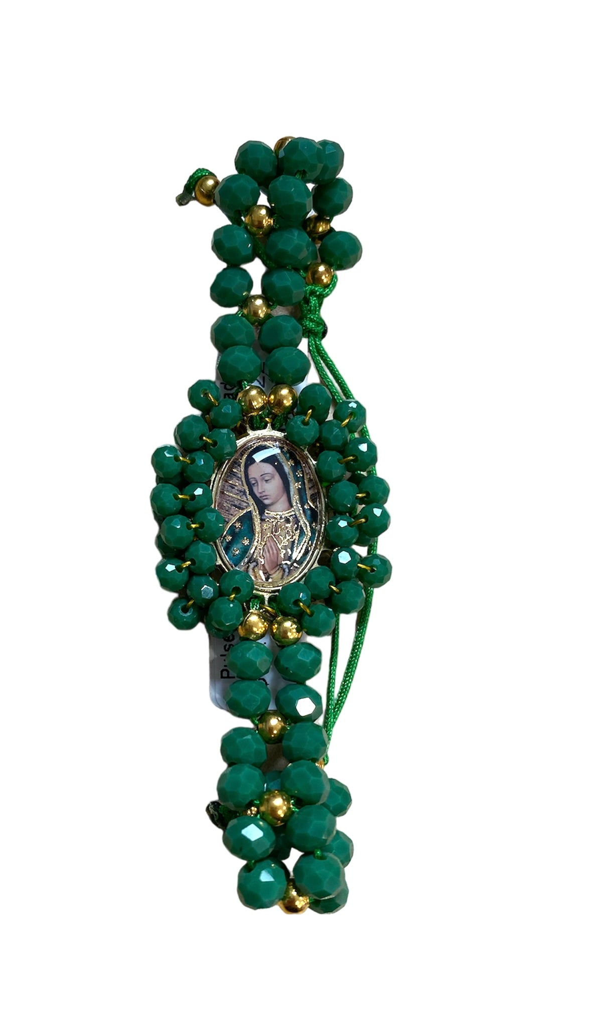 Pulsera Virgen de Guadalupe bordada