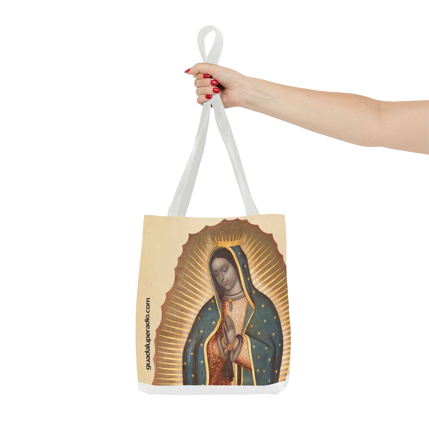 Bolsa con la Virgen de Guadalupe