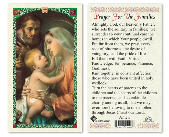Oración por las familias