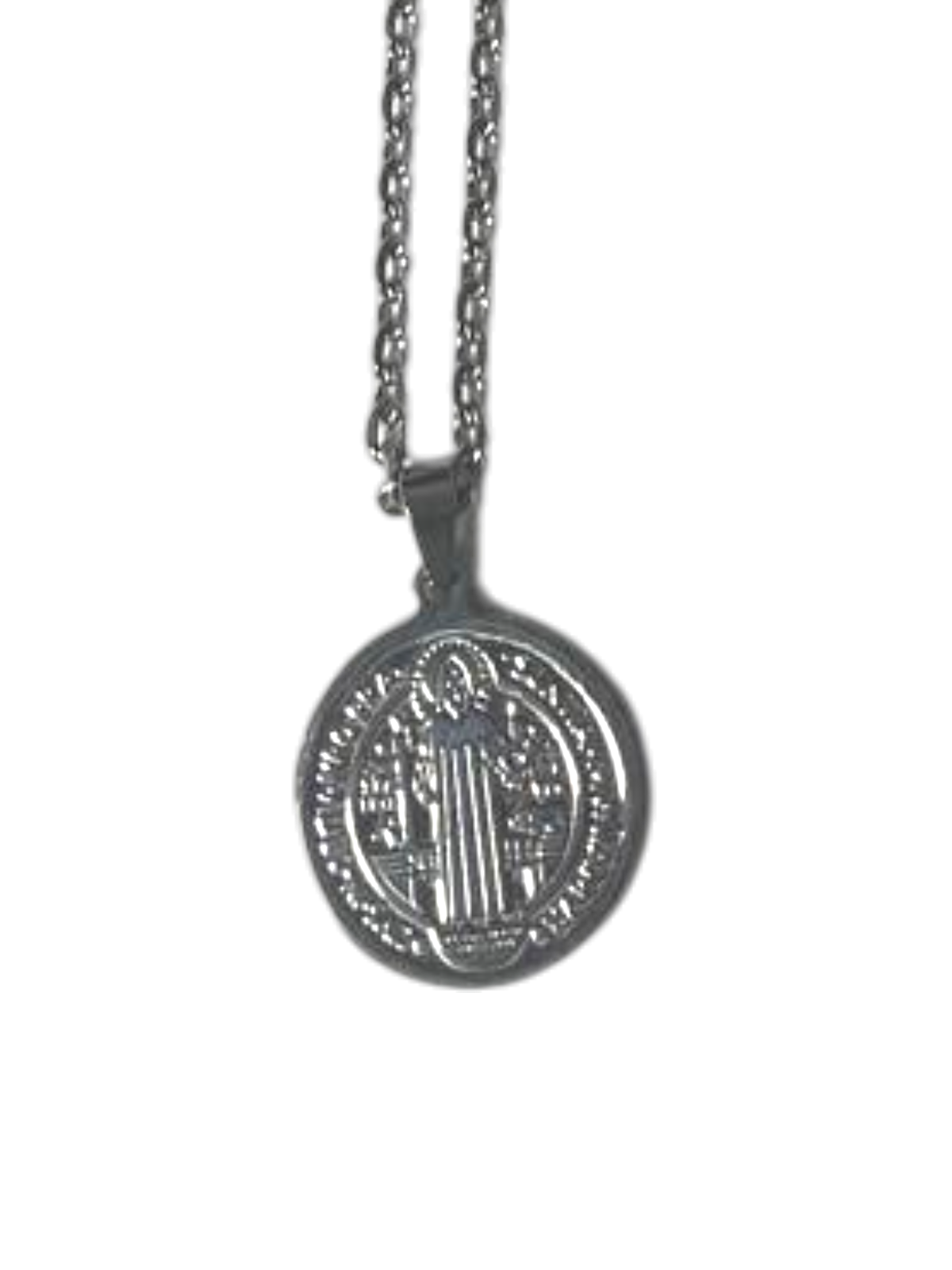 Medalla de San Benito en acero