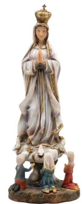 Cerámica de la Virgen de Fátima de 12 in