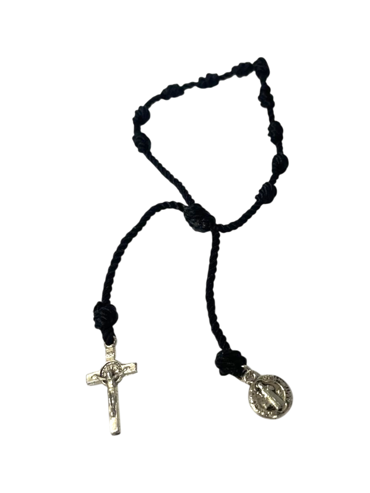 Pulsera de rosario con medalla