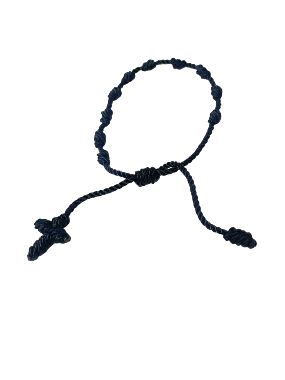 Pulsera rosario con cruz