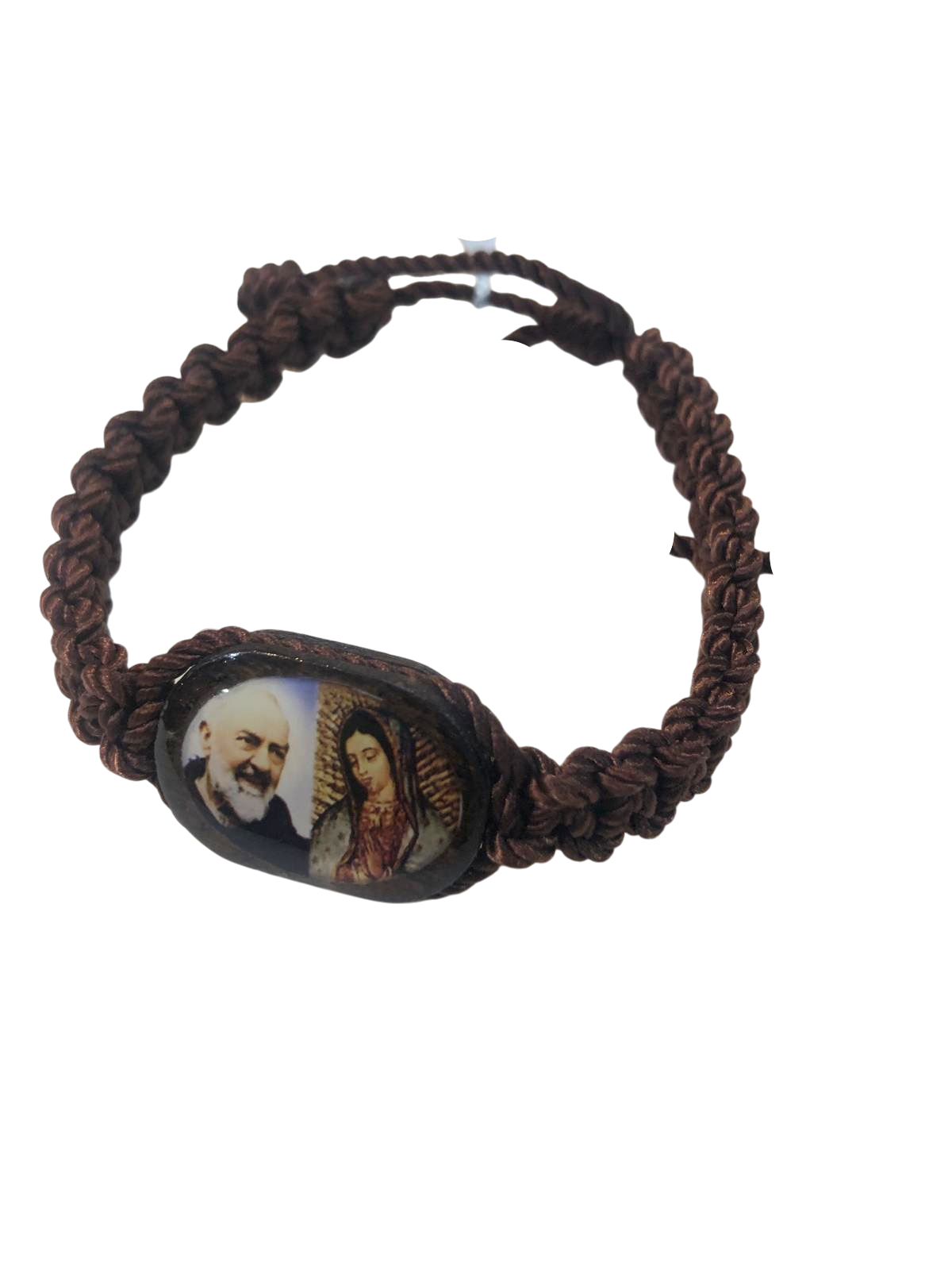 Pulsera medalla de madera