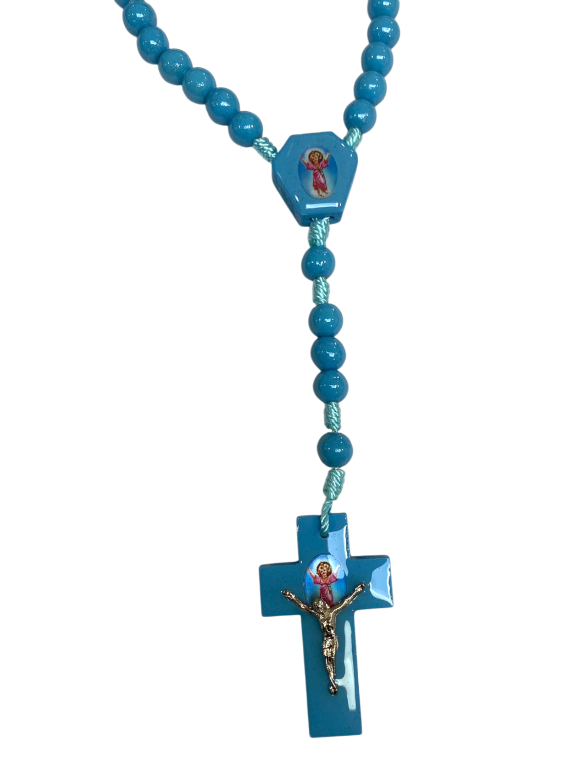 Rosario Divino niño de madera