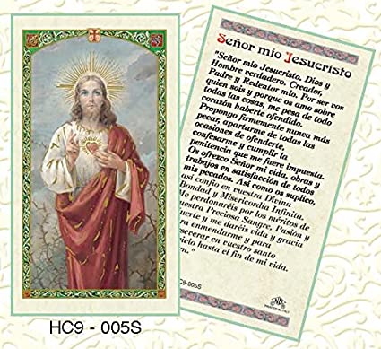 Sagrado Corazón/Sacred Heart of Jesus - Estampa/Holy Card