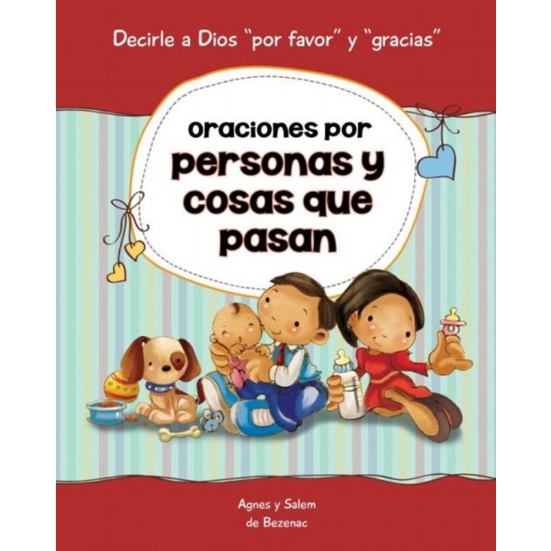 En Santa Maria del Monte, tienda católica,nuestra meta es evangelizar y nuestros productos nos ayudan a hacerlo, por eso te presentamos este libro:"Oraciones por personas y cosas que pasan" que enseñará a sus niños oraciones,que animaran a los niños a practicar la gratitud, dedicar tiempo al Señor a lo largo del día y a darse cuenta de que Él siempre está a su lado, presto a escucharlos y a formar parte de su vida. Disfrútalo y ayúdanos a llevar el mensaje de Cristo.Se parte de nuestra misión!