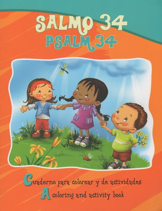 Salmo 34 -Cuaderno para colorear - Bilingüe