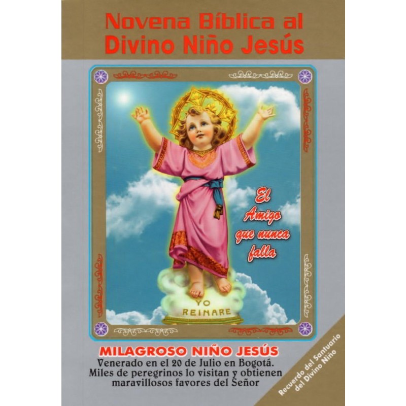 En Santa Maria del Monte nuestra meta es evangelizar y nuestros productos nos ayudan a hacerlo, por eso te presentamos este libro: "Novena Biblica al Divino Nino" Ninoque encontras en la colección de libros. Disfrútalo y ayúdanos a llevar el mensaje de Cristo. Nuestros productos hablan por sí solos.
