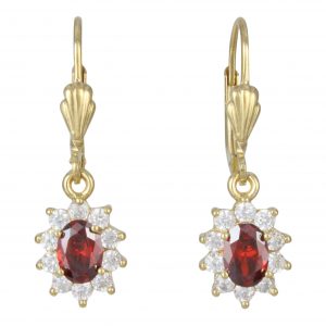 Aretes con Virgen de Guadalupe chapa de oro 14K