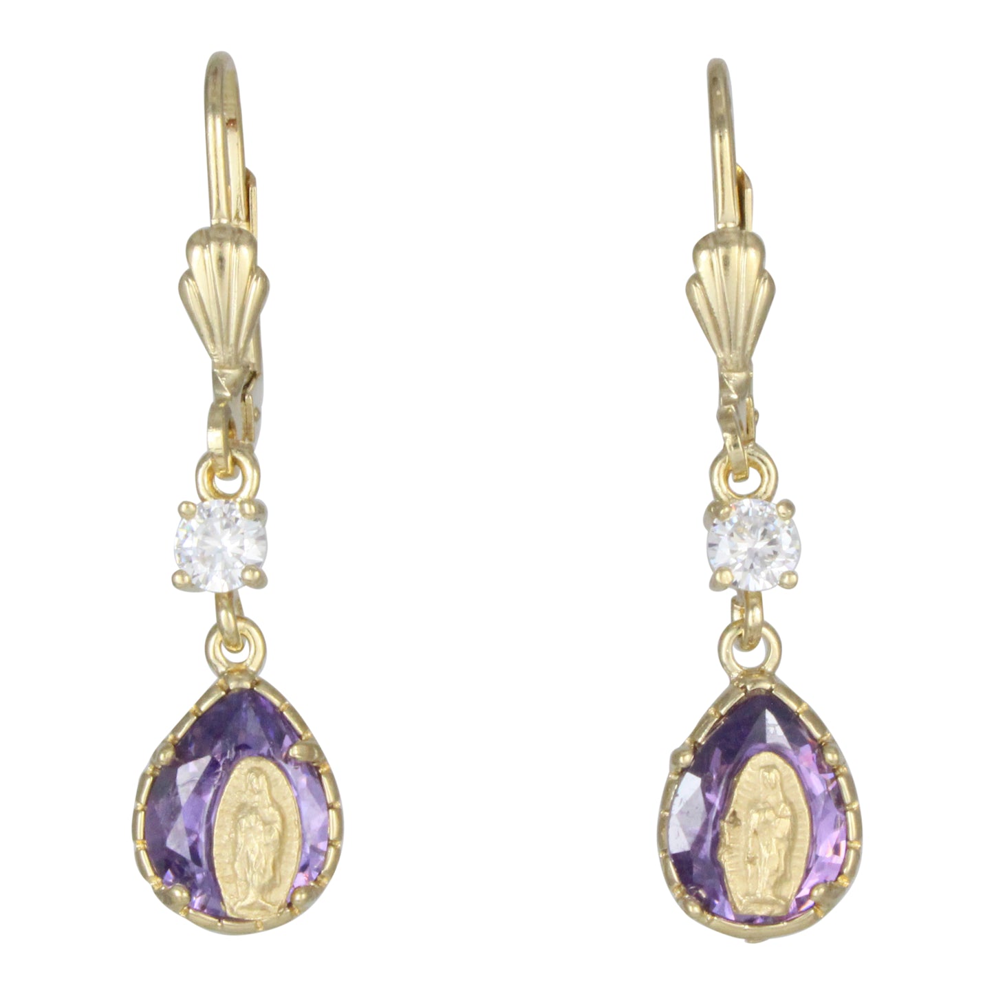 Aretes de la Virgen de Guadalupe