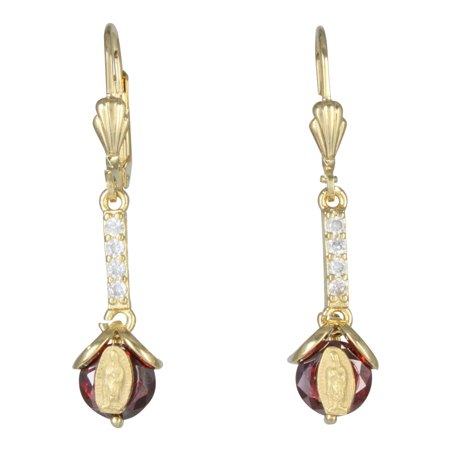 Aretes de la Virgen de Guadalupe