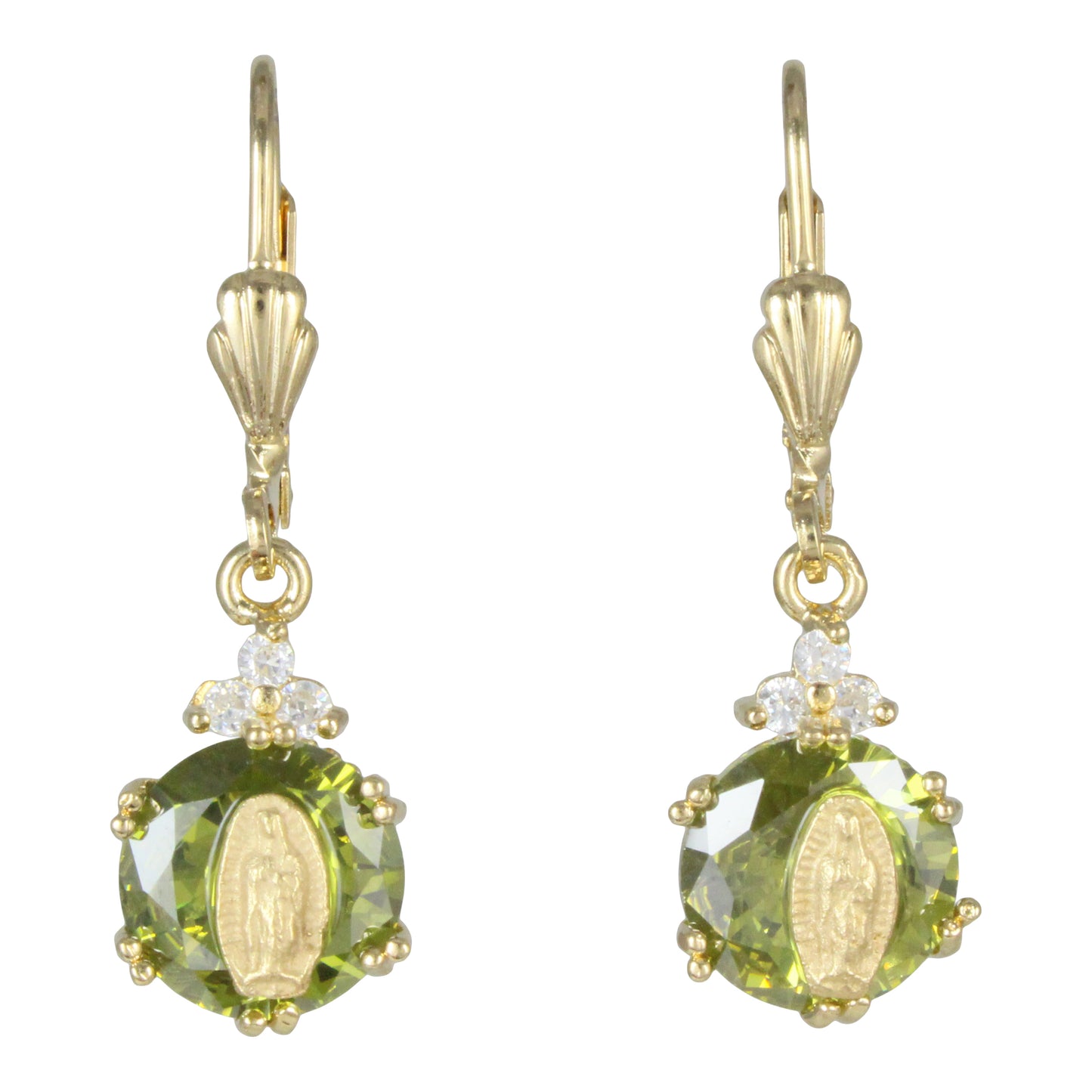 Aretes de la Virgen de Guadalupe