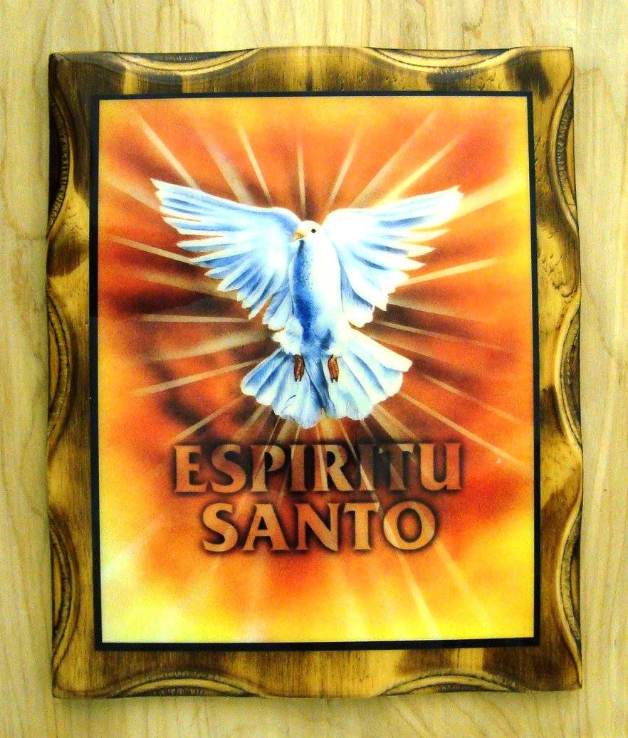 Cuadro liso del Espíritu Santo 9 x 12 In