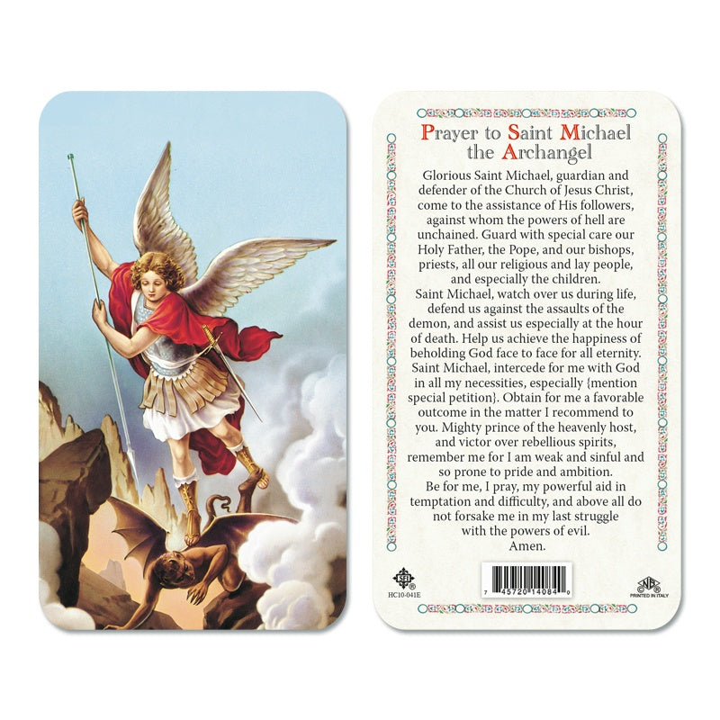 In Santa María del Monte, our goal is to evangelize and our products help us to do so, that is why we present you Saint Michael Archangel Holy card. Find it in our Oraciones, novenas y devociones section and help us carry the message of Christ. Our products speak for themselves