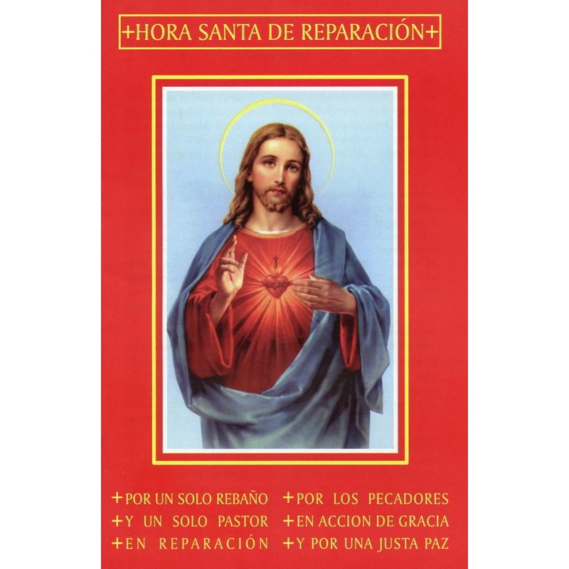 En Santa Maria del Monte, tienda católica,nuestra meta es evangelizar y nuestros productos nos ayudan a hacerlo,por eso te presentamos la "Hora Santa de Reparación" con oraciones: por los pecadores, por un solo rebaño, por un solo Pastor, por Accion de Gracias, por una justa Paz, por Reparación.Disfrútalo y ayúdanos a llevar el mensaje de Cristo.Se parte de nuestra Misión! ¡Nuestros productos hablan por sí solos!