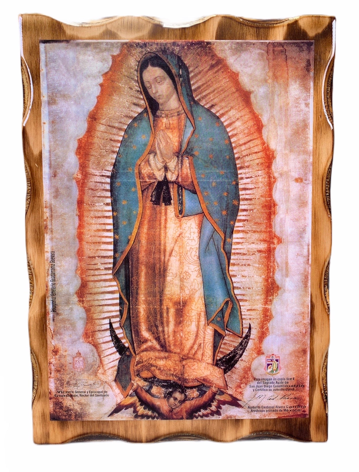 En Santa Maria del Monte tienda Católica nuestra meta es evangelizar y nuestros productos nos ayudan a hacerlo, por eso te presentamos estos cuadros de la Virgen de Guadalupe en nuestra sección de Arte Sacro. Disfrútalo y ayúdanos a llevar el mensaje de Cristo. Nuestros productos hablan por sí solos