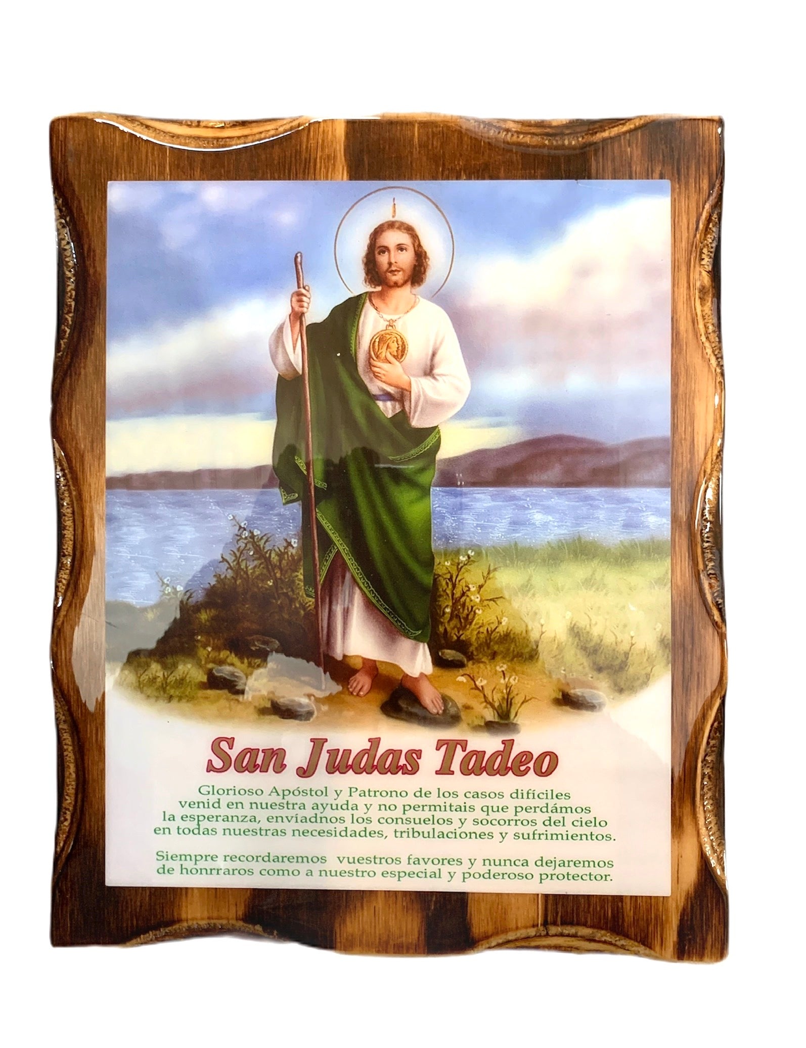En Santa Maria del Monte tienda Católica nuestra meta es evangelizar y nuestros productos nos ayudan a hacerlo, por eso te presentamos este cuadro de  San Judas en nuestra sección de Arte Sacro.  Disfrútalo y ayúdanos a  llevar el mensaje de Cristo.  Nuestros productos hablan por sí solos