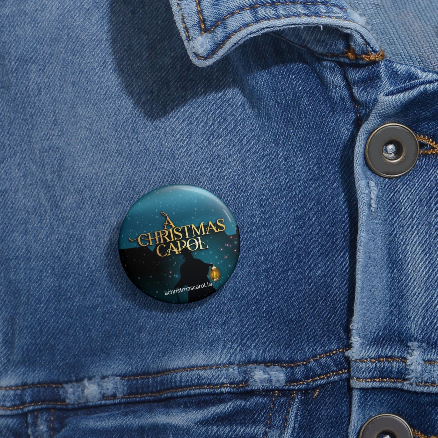 "A Christmas Carol'' pin button