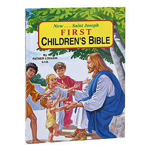 In Santa María del Monte, catholic bookstore,our goal is to evangelize and our products help us to do so, this is why we present you this book: "First Children's Bible"over fifty of the best-loved stories of the Bible, vividly retold for children. Each story is in simple language and captured in a full-color, superbly inspiring illustration. A perfect book for introducing very young children to the Bible.Find it in our children books section and help us carry the message of Christ.Be part of Our Mission!