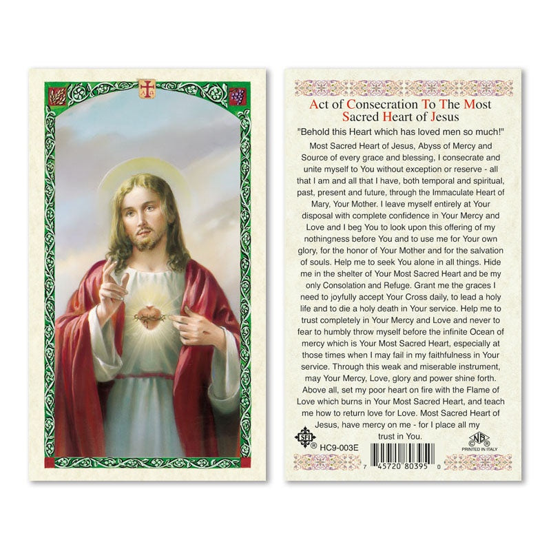 Sagrado Corazón/Sacred Heart of Jesus - Estampa/Holy Card