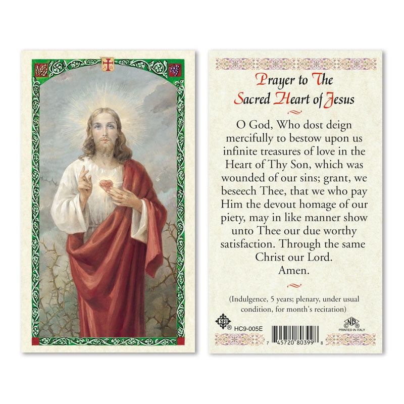 Sagrado Corazón/Sacred Heart of Jesus - Estampa/Holy Card