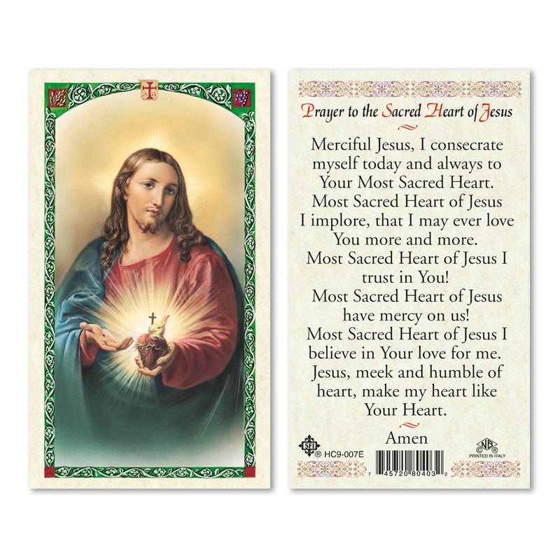 Sagrado Corazón/Sacred Heart of Jesus - Estampa/Holy Card