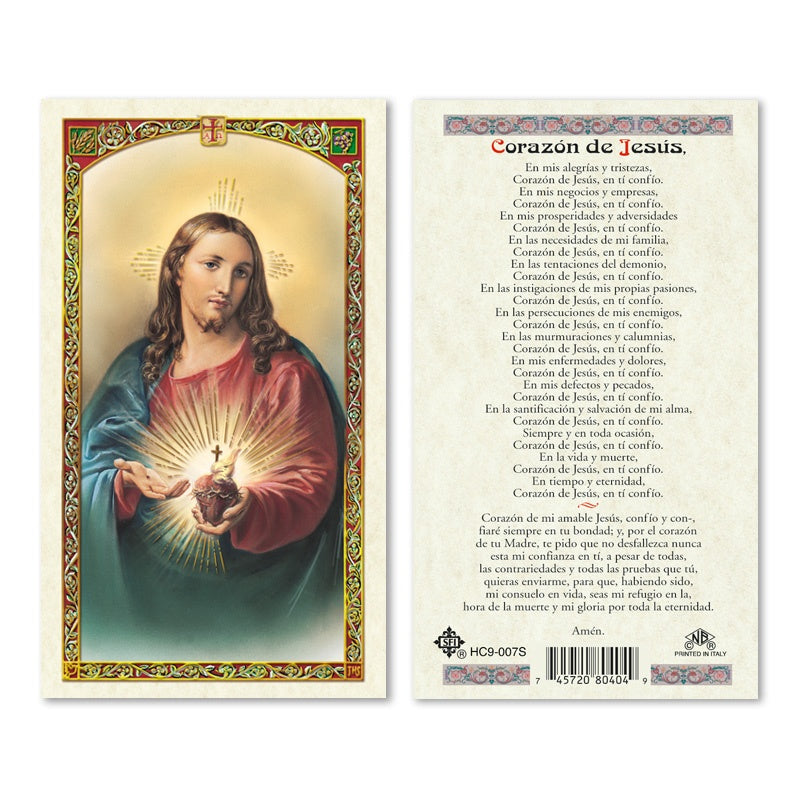 Sagrado Corazón/Sacred Heart of Jesus - Estampa/Holy Card