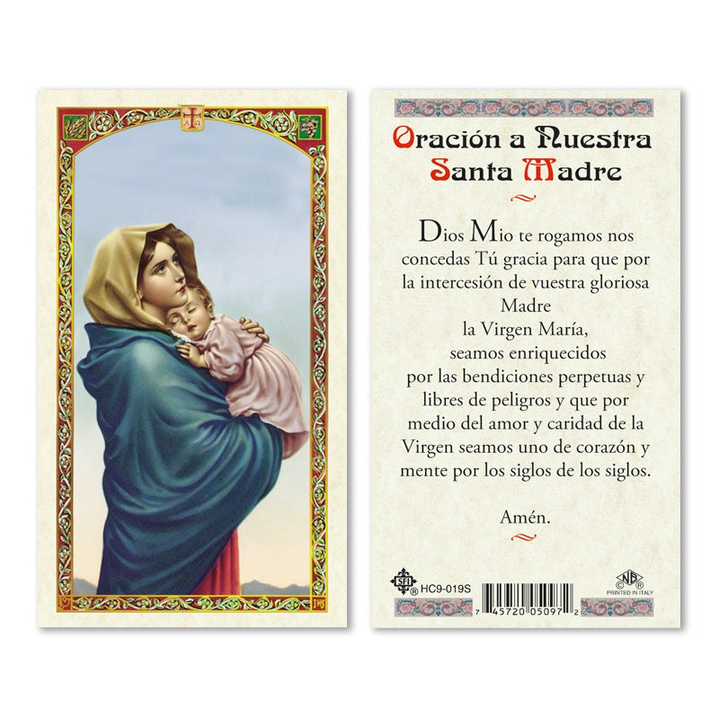 En Santa Maria del Monte nuestra meta es evangelizar y nuestros productos nos ayudan a hacerlo, por eso te presentamos esta estampita de La Virgen de la calle/Madonna of the street en nuestra sección de oraciones, novenas y devociones. Disfrútala y ayúdanos a llevar el mensaje de Cristo. Nuestros productos hablan por sí solos