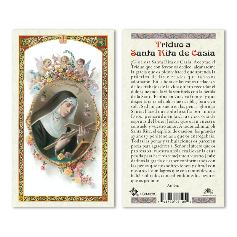 En Santa Maria del Monte nuestra meta es evangelizar y nuestros productos nos ayudan a hacerlo, por eso te presentamos esta estampita de Santa Rita de Casia en nuestra sección de oraciones, novenas y devociones. Disfrútala y ayúdanos a llevar el mensaje de Cristo. Nuestros productos hablan por sí solos