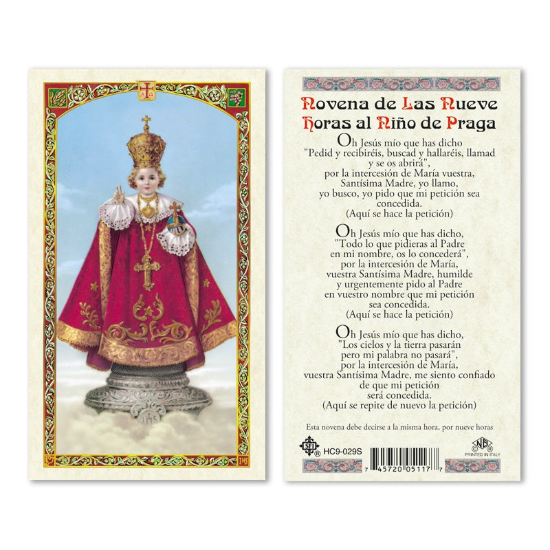En Santa Maria del Monte nuestra meta es evangelizar y nuestros productos nos ayudan a hacerlo, por eso te presentamos esta estampita del Niño Jesús de Praga en nuestra sección  de oraciones, novenas y devociones. Disfrútala y ayúdanos a  llevar el mensaje de Cristo.  Nuestros productos hablan por sí solos