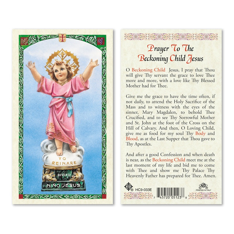 En Santa Maria del Monte nuestra meta es evangelizar y nuestros productos nos ayudan a hacerlo, por eso te presentamos esta estampita del Divino Niño en nuestra sección de oraciones, novenas y devociones. Disfrútala y ayúdanos a llevar el mensaje de Cristo.