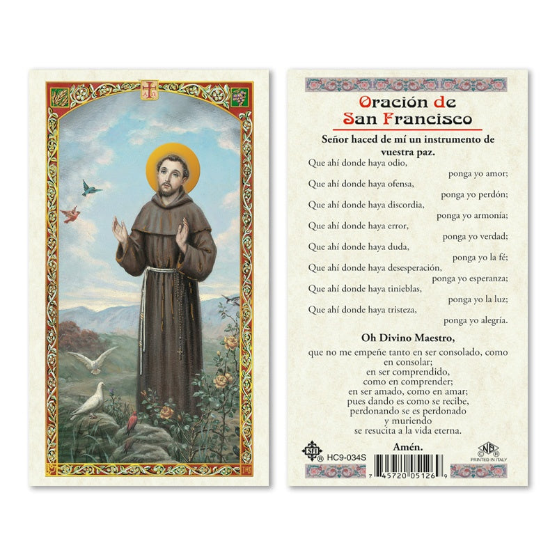 En Santa Maria del Monte nuestra meta es evangelizar y nuestros productos nos ayudan a hacerlo, por eso te presentamos esta estampita de San Francisco en nuestra sección de oraciones, novenas y devociones. Disfrútala y ayúdanos a llevar el mensaje de Cristo.