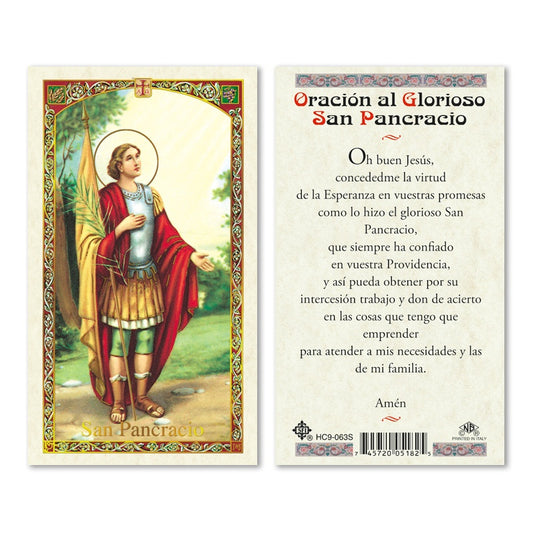 En Santa Maria del Monte nuestra meta es evangelizar y nuestros productos nos ayudan a hacerlo, por eso te presentamos esta estampita de San Pancracio en nuestra sección  de oraciones, novenas y devociones. Disfrútala y ayúdanos a  llevar el mensaje de Cristo.