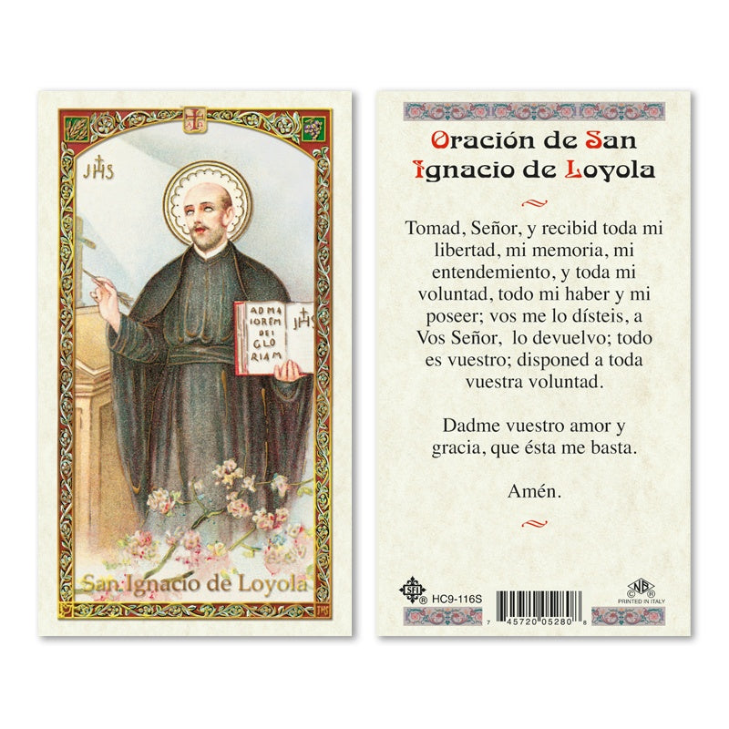 En Santa Maria del Monte nuestra meta es evangelizar y nuestros productos nos ayudan a hacerlo, por eso te presentamos esta estampita de San Ignacio de Loyola en nuestra sección de oraciones, novenas y devociones. Disfrútala y ayúdanos a llevar el mensaje de Cristo.