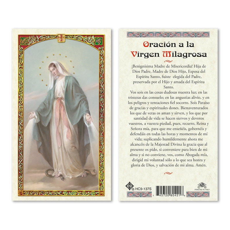 Virgen Milagrosa/Our lady of Miraculous - Estampa/Holy card