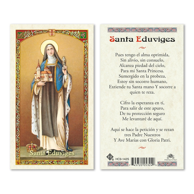 En Santa Maria del Monte nuestra meta es evangelizar y nuestros productos nos ayudan a hacerlo, por eso te presentamos esta estampita de Santa Eduviges en nuestra sección  de oraciones, novenas y devociones. Disfrútala y ayúdanos a  llevar el mensaje de Cristo.
