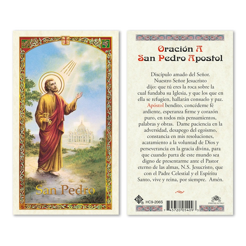 En Santa Maria del Monte nuestra meta es evangelizar y nuestros productos nos ayudan a hacerlo, por eso te presentamos esta estampita de San Pedro en nuestra sección  de oraciones, novenas y devociones. Disfrútala y ayúdanos a  llevar el mensaje de Cristo.