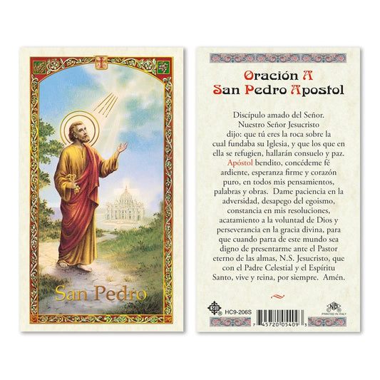 En Santa Maria del Monte nuestra meta es evangelizar y nuestros productos nos ayudan a hacerlo, por eso te presentamos esta estampita de San Pedro en nuestra sección  de oraciones, novenas y devociones. Disfrútala y ayúdanos a  llevar el mensaje de Cristo.