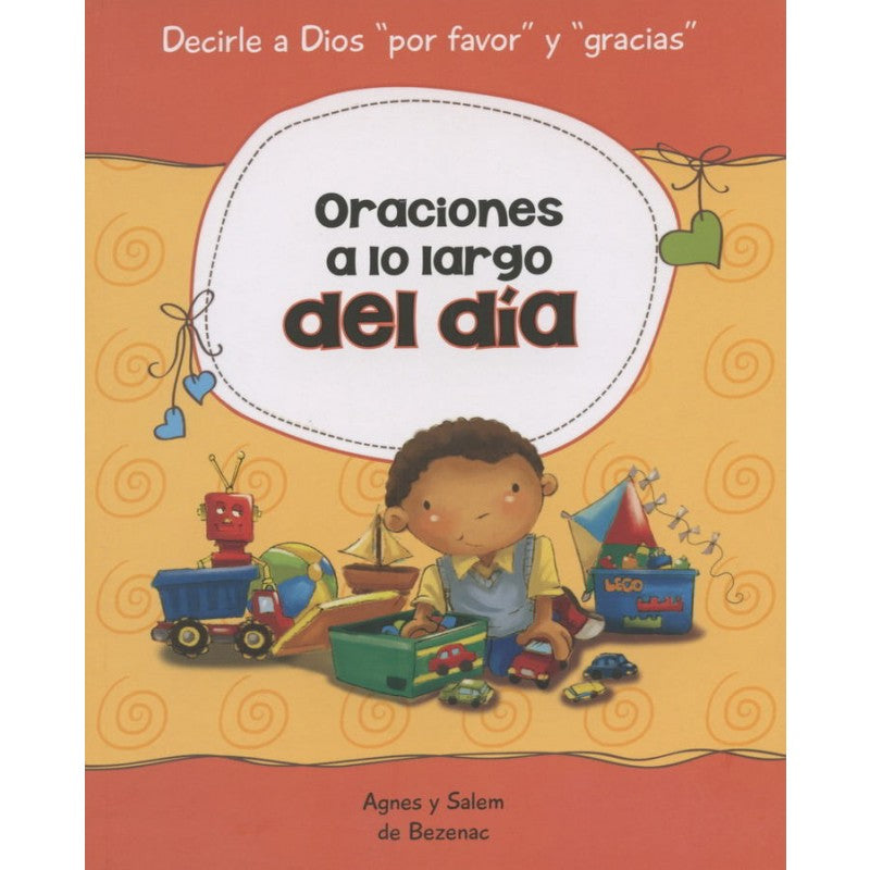 En Santa Maria del Monte, tienda católica,nuestra meta es evangelizar y nuestros productos nos ayudan a hacerlo, por eso te presentamos este libro:" Oraciones a lo largo del día"que enseñará a sus niños oraciones,que les animarán a practicar la gratitud, dedicar tiempo al Señor a lo largo del día y a darse cuenta de que Él siempre está a su lado, presto a escucharlos y a formar parte de su vida.Disfrútalo y ayúdanos a llevar el mensaje de Cristo.Se parte de nuestra misión!