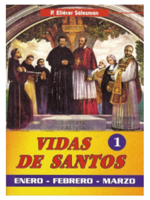 En Santa Maria del Monte, tienda católica,nuestra meta es evangelizar y nuestros productos nos ayudan a hacerlo, por eso te presentamos este libro: "Vidas de Santos 1" de el P. Eliécer Sálesman. Enero - Febrero - Marzo - Historia de los Santos de cada día del año. La colección que narra la vida de los Santos. Disfrútalo y ayúdanos a llevar el mensaje de Cristo.¡Se parte de nuestra Misión! ¡Nuestros productos hablan por sí solos!