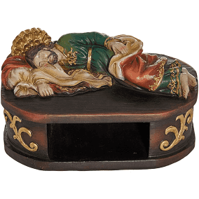 En Santa Maria del Monte, tienda católica,nuestra meta es evangelizar y nuestros productos nos ayudan a hacerlo, por eso te presentamos esta imagen de "San José dormido" que encontrarás en nuestra  sección de Arte Sacro,sobre tu cajita de peticiones o para guardar tu rosario.Disfrútalo y ayúdanos a  llevar el mensaje de Cristo.  Se parte de Nuestra Misión!  ¡Nuestros productos hablan por sí solos!