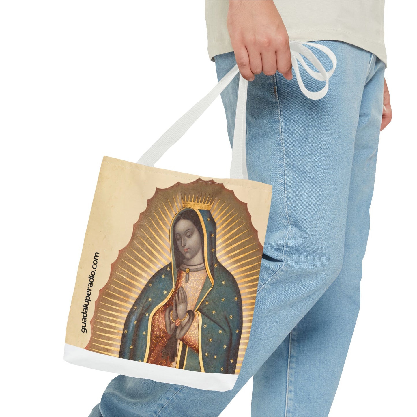 Bolsa con la Virgen de Guadalupe