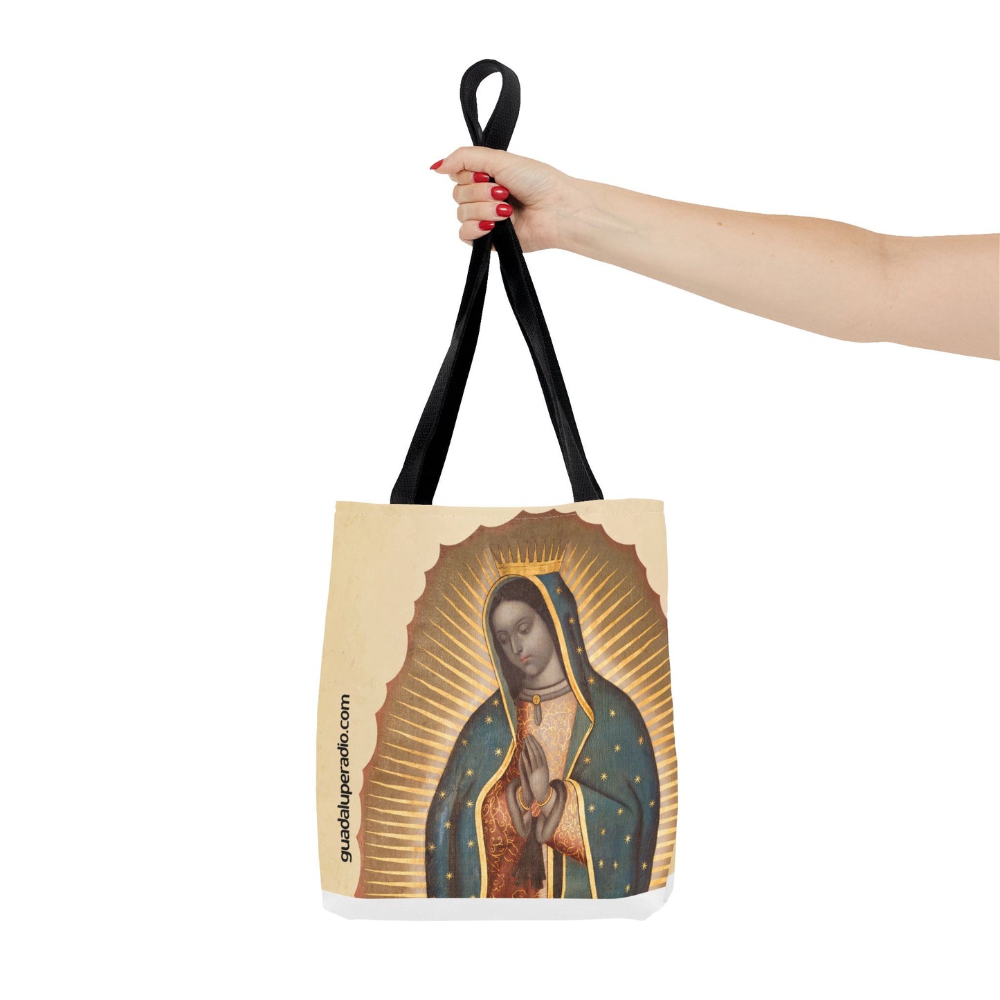 Bolsa con la Virgen de Guadalupe