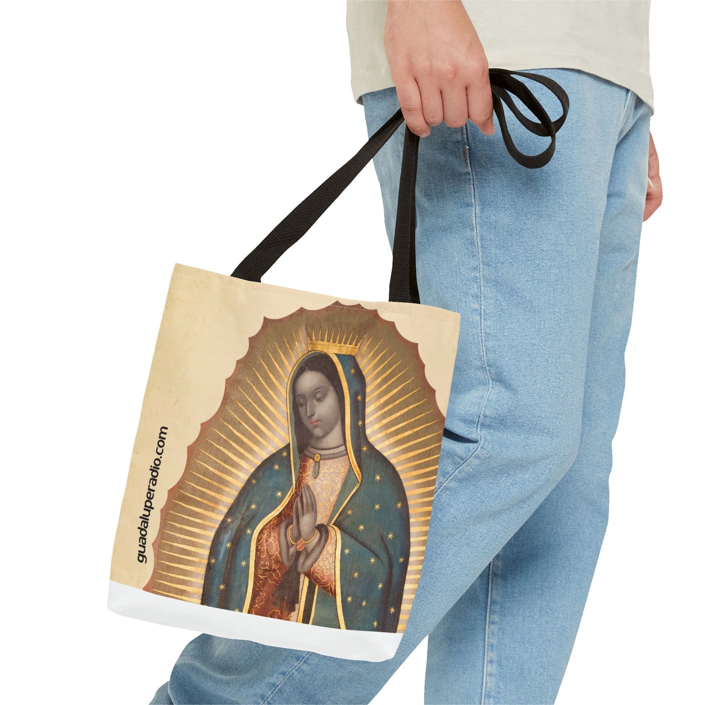 Bolsa con la Virgen de Guadalupe