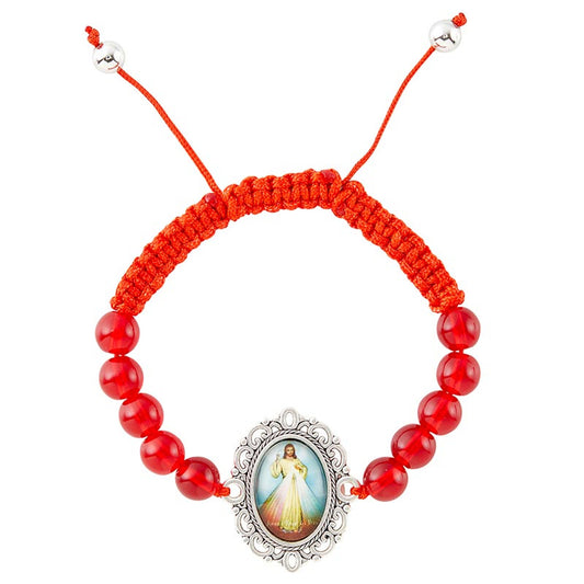 Pulsera Divina Misericordia rojo