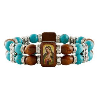 Pulsera de Doble Hilo Nuestra Señora de Guadalupe