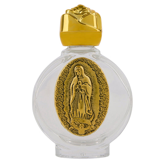 Botella de agua bendita de la Virgen de guadalupe