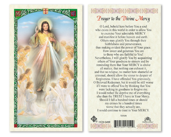 Divina Misericordia/ Divine Mercy - Estampa/Holy card