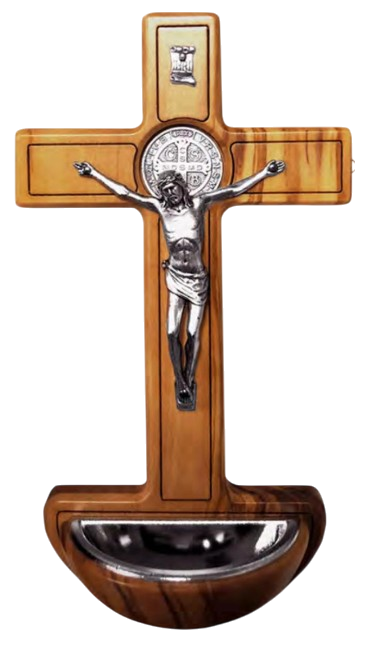 Fuente para agua bendita/Wood Holy Water fountain